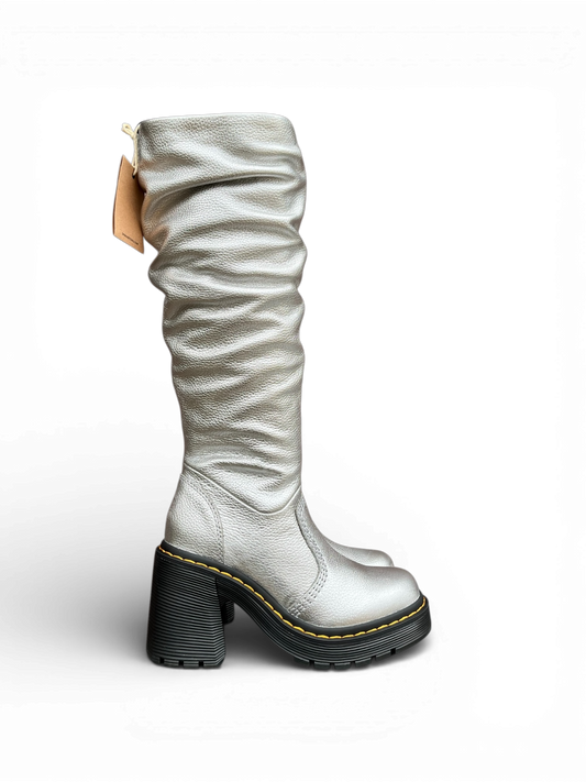Dr. Martens Kasey metallic knee high boots