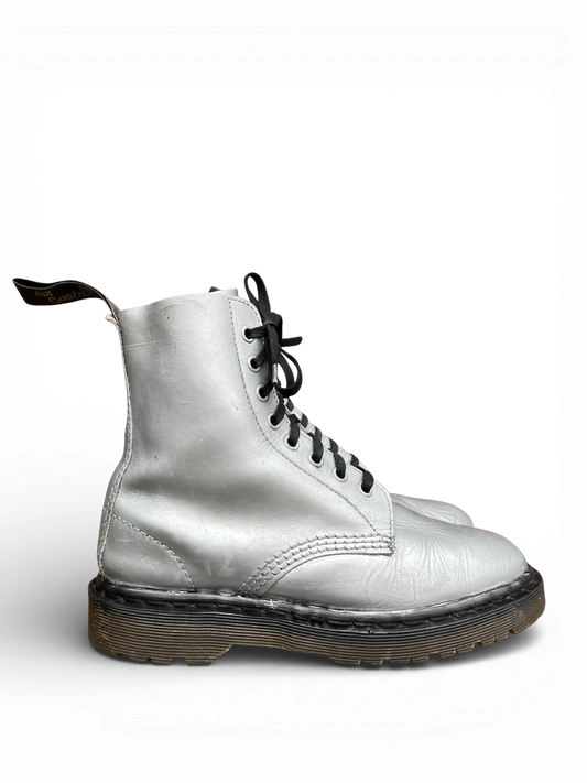 Dr. Martens 1460 MIE Silver ankle boots
