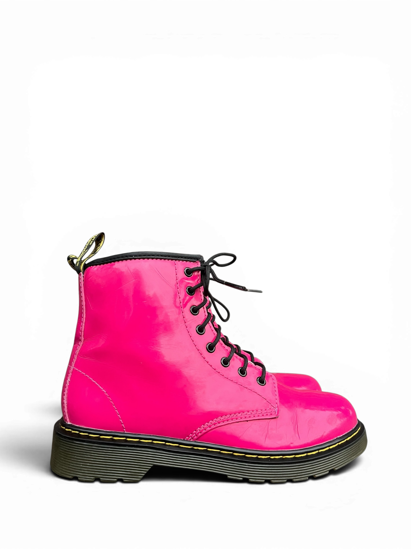 Dr. Martens 1460 J Patent pink leather boots